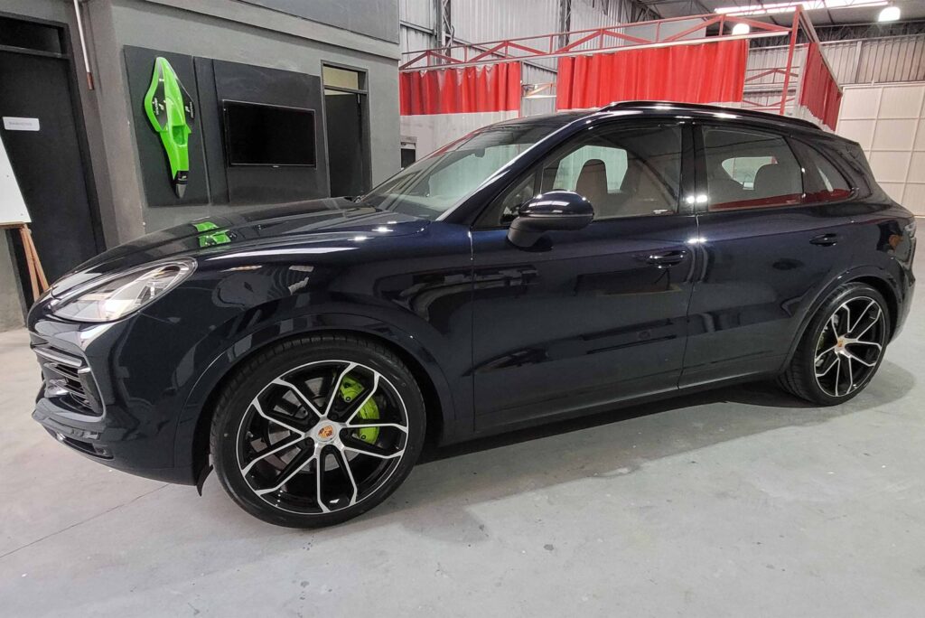 porsche pintura das pinças + polimento